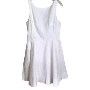POLO Ralph Lauren Fit And Flare‎ Dress Spring Summer Dress Off White Size 10 NEW